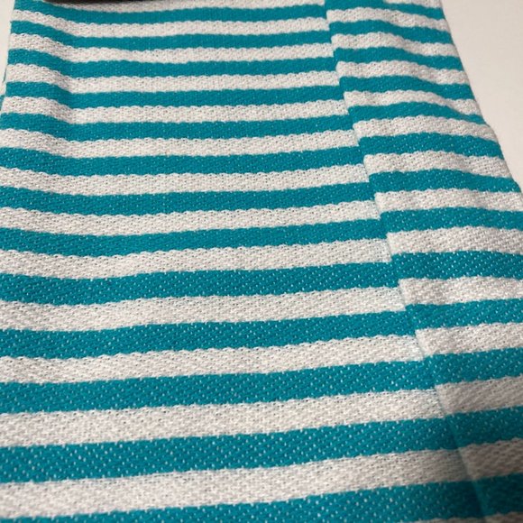 Striped Blue Kitchen Hand Towel Crabs - Picture 3 of 10